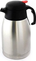 2x Koffiekannen/thermoskannen dubbelwandig 1,5 liter