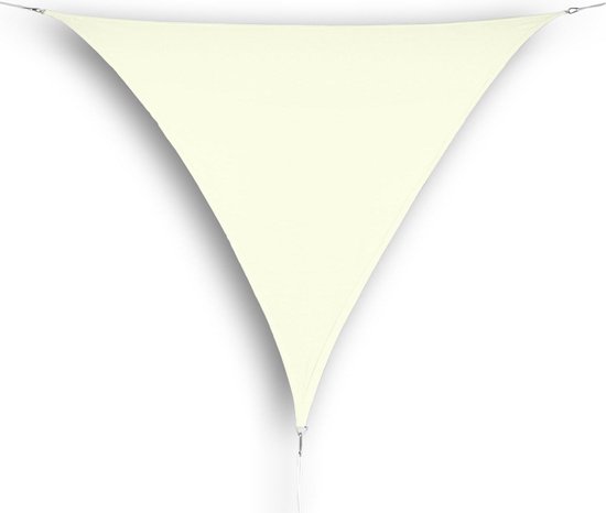 hanSe® Toile d'Ombre Driehoek Perméable à l'Eau 4x4x4 m Crème Solaire