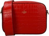 Charm London Leather Elisa crossbody tas croco red