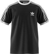adidas 3-Stripes Tee CW1202, Mannen, Zwart, T-shirt maat: XL EU