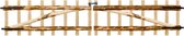 Dubbele tuinpoort hazelaarhout 300x60 cm