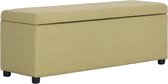 Bankje met opbergvak 116 cm polyester groen