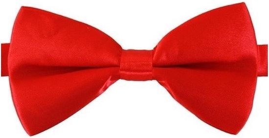 Rode verkleed vlinderstrikje 12 cm voor dames/heren - Rood thema... |  bol.com