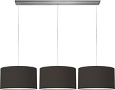Home Sweet Home hanglamp Bling - verlichtingspendel Beam inclusief 3 lampenkappen - lampenkap 40/40/22cm - pendel lengte 100 cm - geschikt voor E27 LED lamp - zwart