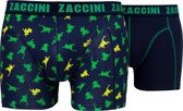 Zaccini boxershort 2-pack kikkers en blauw