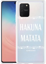 Samsung Galaxy S10 Lite Hoesje Hakuna Matata white