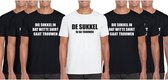 Vrijgezellenfeest heren t-shirt pakket De Sukkel - 7 shirts - maat XL