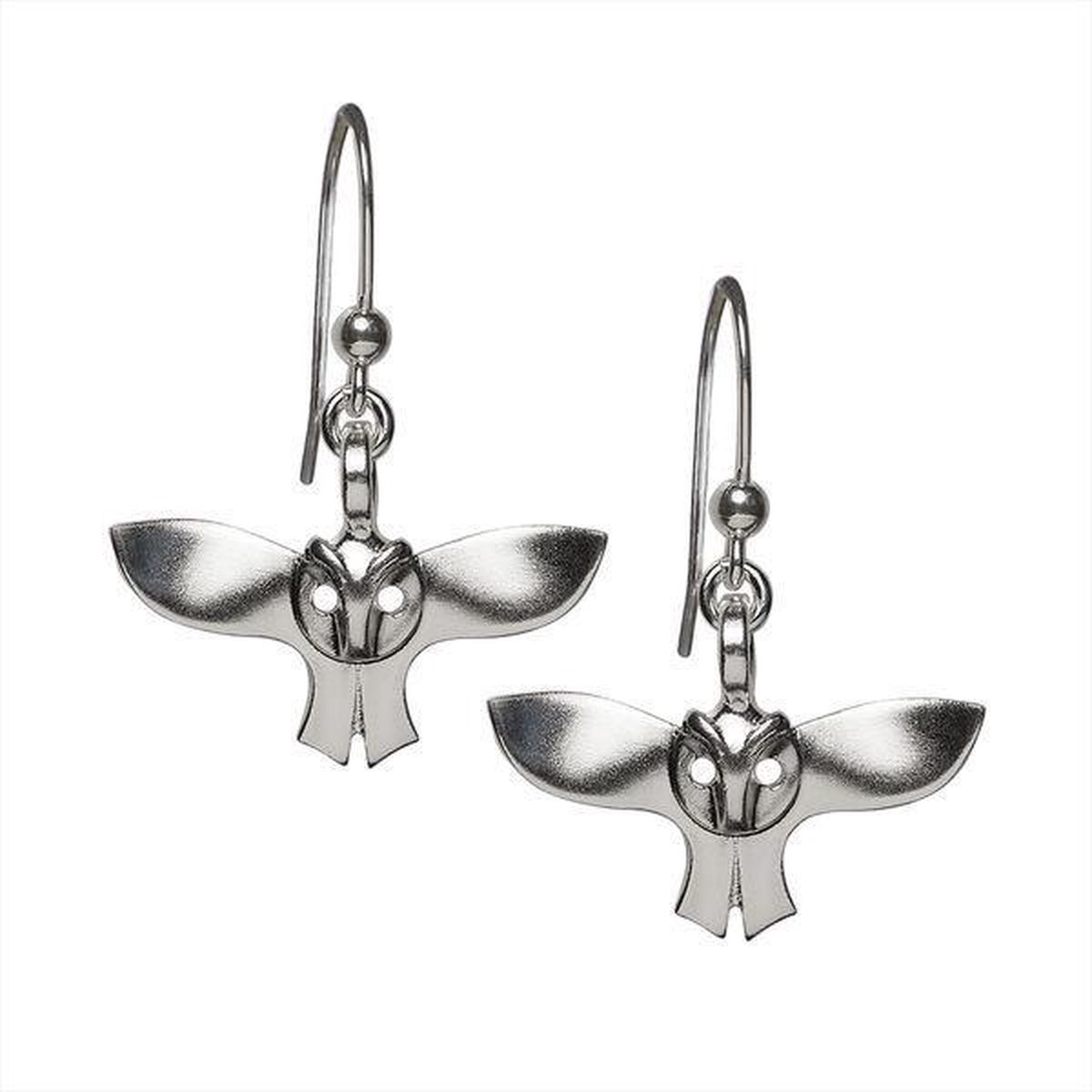 Oorbellen, hang, Zilveren uil