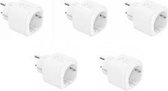 5-PACK SMART PLUG/ SLIMME STEKKER [SCHUKO, 16A, TUYA/ AMAZON ALEXA/GOOGLE ASSIST/IFTTT]
