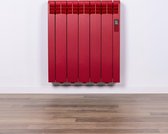 Elektrische Radiator Wifi Flame Red Design Line (RAL) - Smartcontrol via app - Energiebesparende functies - Laag verbruik - Realtime consumptie - 5 elementen - 550 W - Zuinigste Radiator