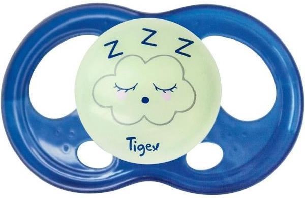 TIGEX 2 Sucettes SOFT TOUCH NIGHT Siliconen 6-18 m PHOSPHO