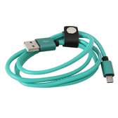 Platinet Micro USB Kabel 1M Groen, Leren Kabel