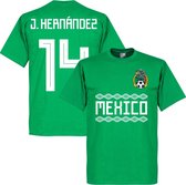 Mexico J. Hernandez 14 Team T-Shirt - Groen - L