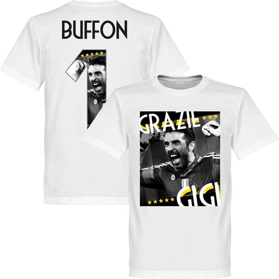 Grazie Gigi Buffon 1 T-Shirt - Wit - 3XL