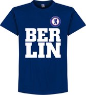 Berlin Text T-Shirt - Blauw - M