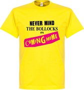 Never Mind the Bollocks It's Coming Home T-Shirt - Geel - M