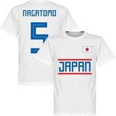 Japan Nagatomo 5 Team T-Shirt - Wit - 5XL