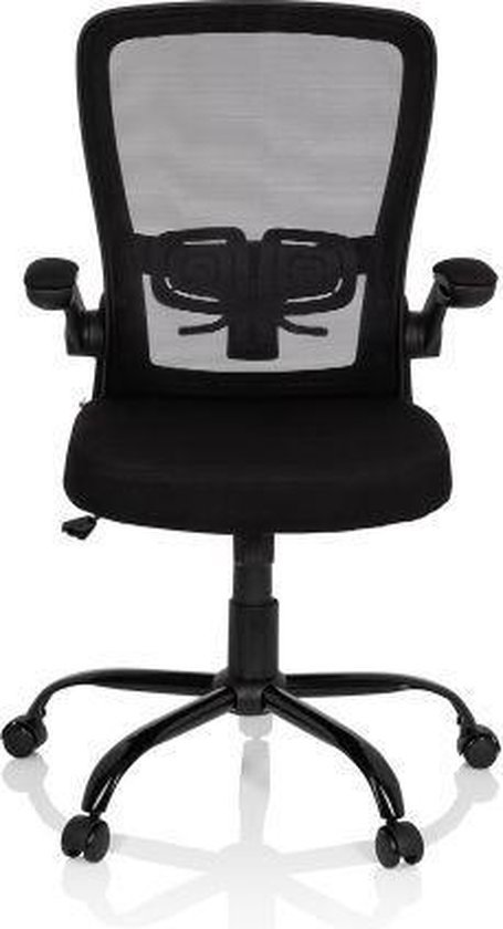 hjh OFFICE Vendo Light - Thuisgebruik bureaustoel - Zwart - stof / netstof
