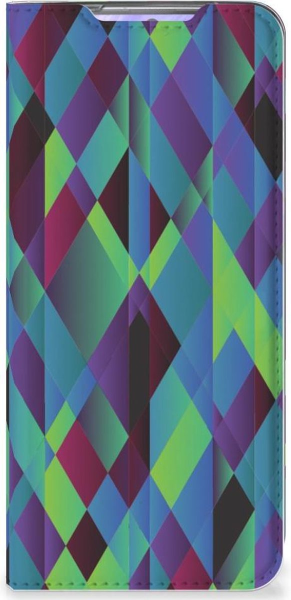 Samsung Galaxy S20 Stand Case Abstract Green Blue