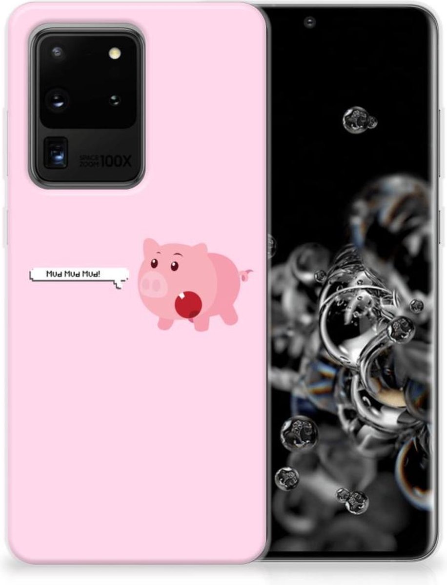 Samsung Galaxy S20 Ultra Telefoonhoesje met Naam Pig Mud