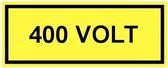 400 volt sticker 250 x 100 mm