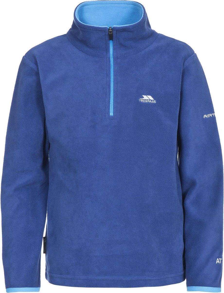 Trespass Jongens Etto Half Zip Fleece Sweater Blauw
