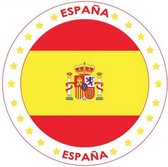 50x Bierviltjes Spanje thema print - Onderzetters Spaanse vlag - Landen decoratie feestartikelen