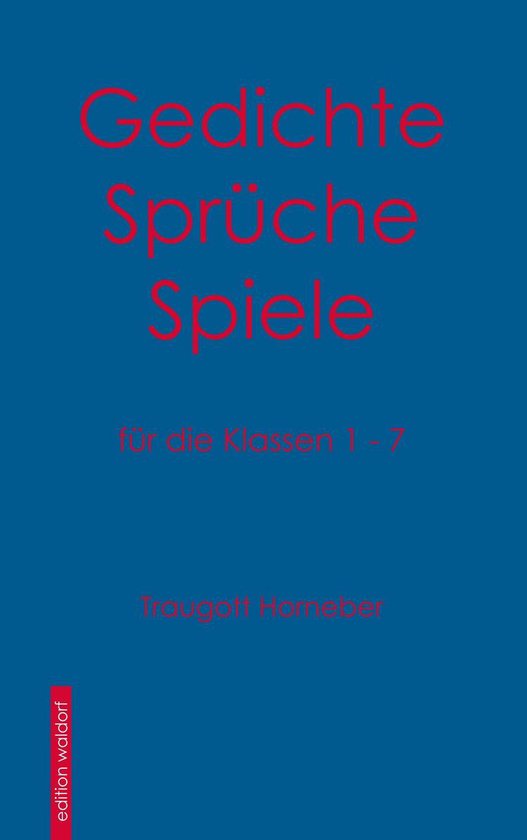 für die Klassen 1 - 7 - Gedichte, Sprüche, Spiele - cover
