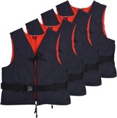 Zwemvesten 50 N 30-50 kg marineblauw 4 st