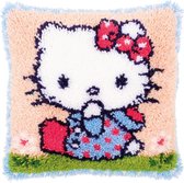 Hello Kitty op het gras Knoopkussen pakket