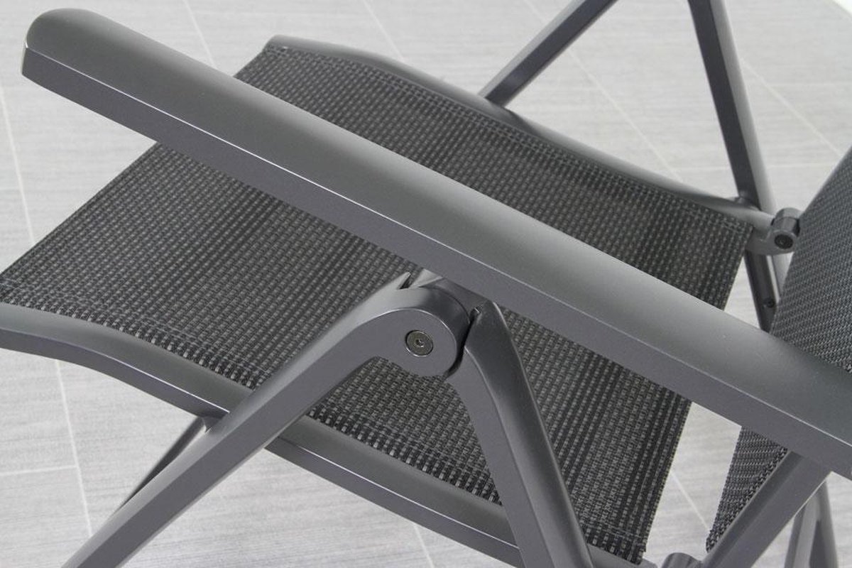 Hartman Troy - chaise de jardin réglable - Anthracite - Aluminium