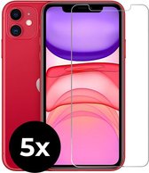 5x Tempered Glass screenprotector - iPhone 11