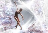 Fotobehang Vlies | Dansen, ballet | Zilver | 368x254cm (bxh)