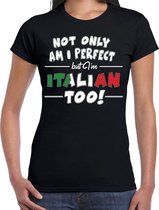 Not only perfect Italian / Italie t-shirt zwart voor dames S