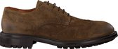 Grotesque | Triplex 2-d taupe suede brogue - dk brown sole | Maat: 42