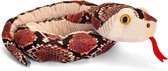 Keel Toys pluche bruine slang knuffel van 100 cm - Slangen dieren knuffels