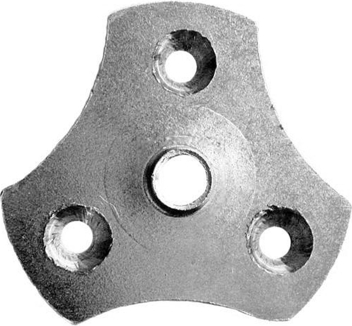 FLE - Stalen bevestigingsplaat verzinkt rond ø 5,6 cm en hoogte 0,3 cm (M10) - 4 stuks
