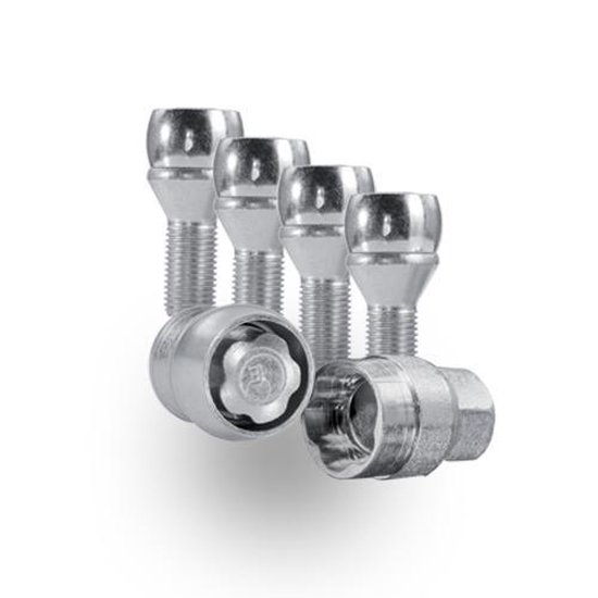 H&R Wielslotenset M14x1.50x28mm konisch Zwart