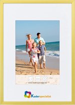 Cadre Photo Plat Aluminium - Cadre Photo - 40x40 cm - Verre Transparent - Or Mat - 10 mm