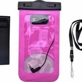 Neon Multi Functional Waterdichte telefoon hoesje Pouch Met headphone Audio Jack voor iPhone Xr Pink / Rose