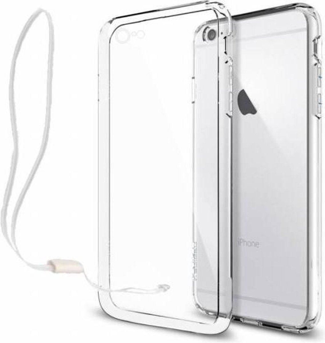 Xundd iPhone 6 / 6S Transparant lichte TPU ultra clear Hoesje met pols lusje