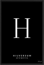 Poster Letter H Hilversum A3 - 30 x 42 cm (Exclusief Lijst)