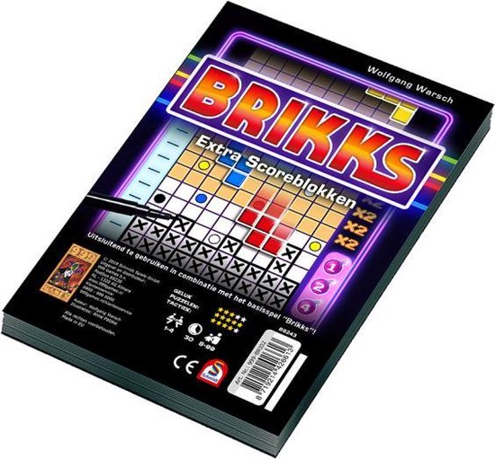 Afbeelding van het spel 999 Games Scoreblokken Brikks 2 Stuks