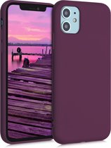 kwmobile telefoonhoesje voor Apple iPhone 11 - Hoesje voor smartphone - Back cover in bordeaux-violet