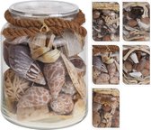 Schelpen in glas pot 3ass