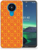 Cover Case Nokia 1.4 Smartphone hoesje Batik Orange