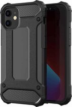 FONU Hybrid Armor Case Hoesje iPhone 12 Pro Max - Zwart