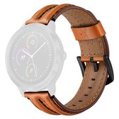 Voor Garmin Vivoactive3 / Vivomove HR dubbele kiel vervangende polsband horlogeband (bruin)