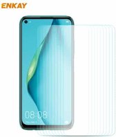 Voor Huawei P40 Lite 10 STKS ENKAY Hat-Prince 0.26mm 9H 2.5D Gebogen Rand Gehard Glas Film