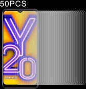 Voor Vivo Y20 50 STUKS 0.26mm 9H 2.5D Gehard Glasfilm